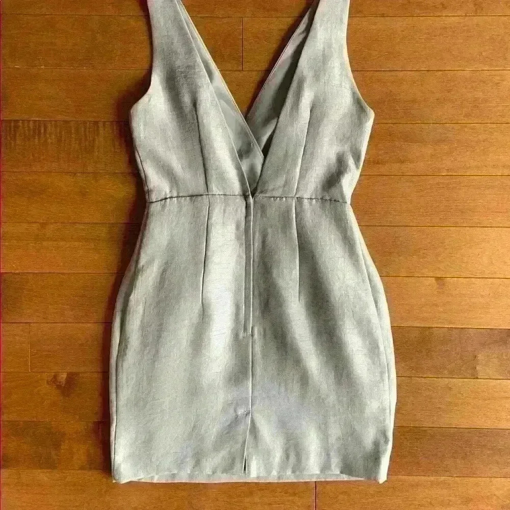 H&M | Silver mini dress size 4 - Picture 3 of 6
